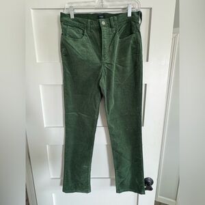 J. Crew Green Corduroy Pants